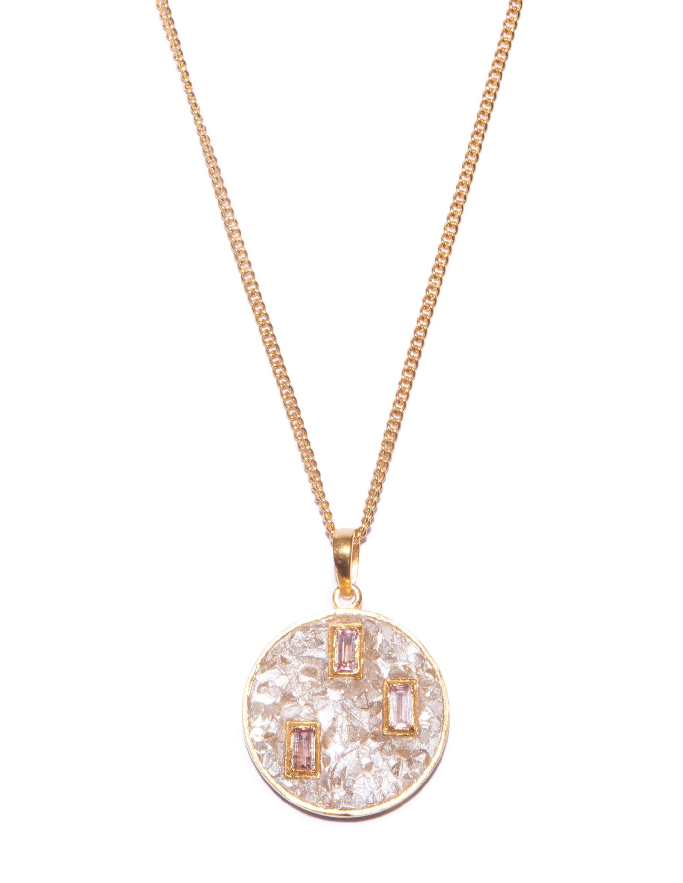 Gyali Pink Tourmaline Pendant Necklace