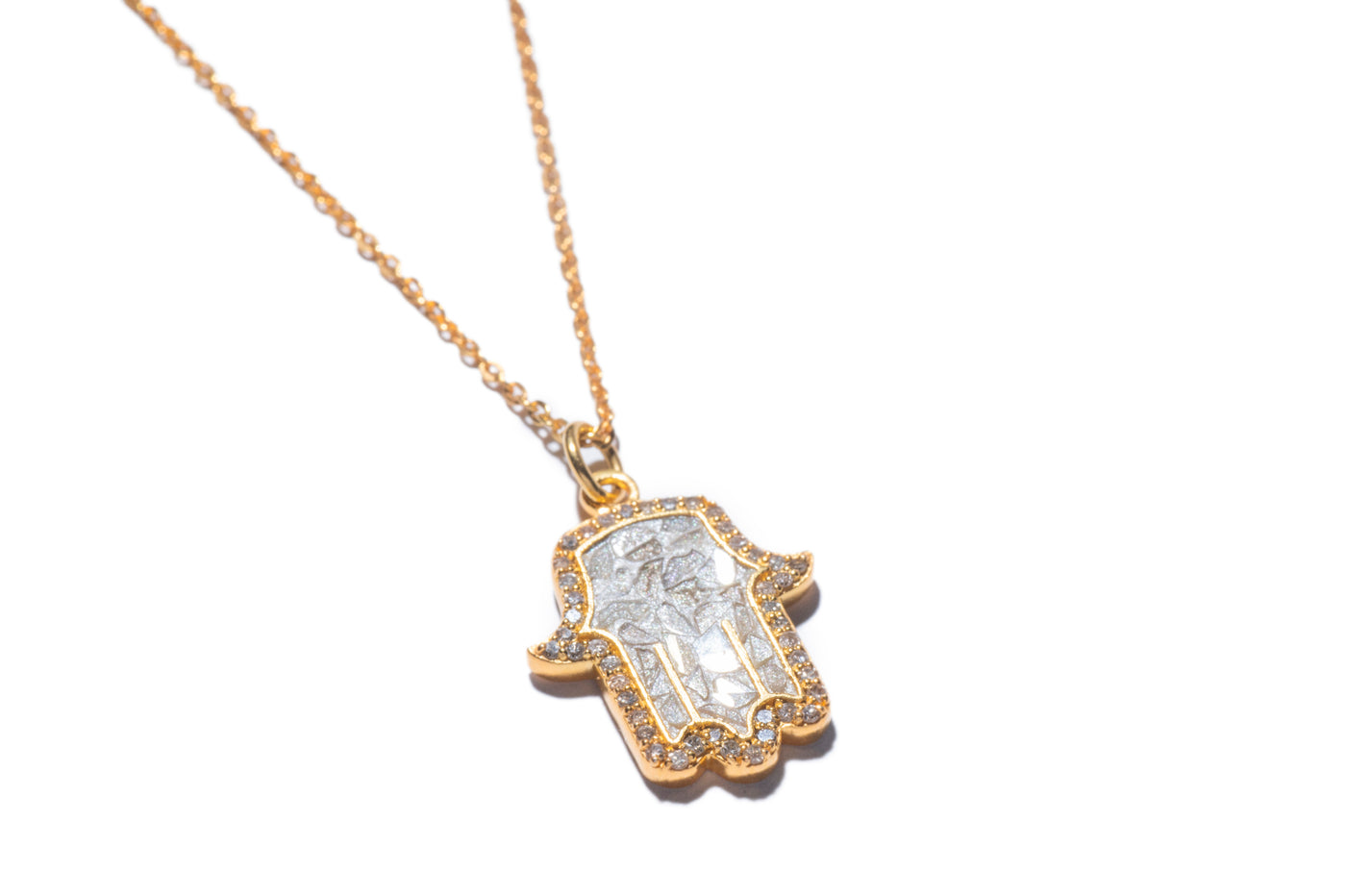 Hamsa Gold Vermeil Pendant Necklace