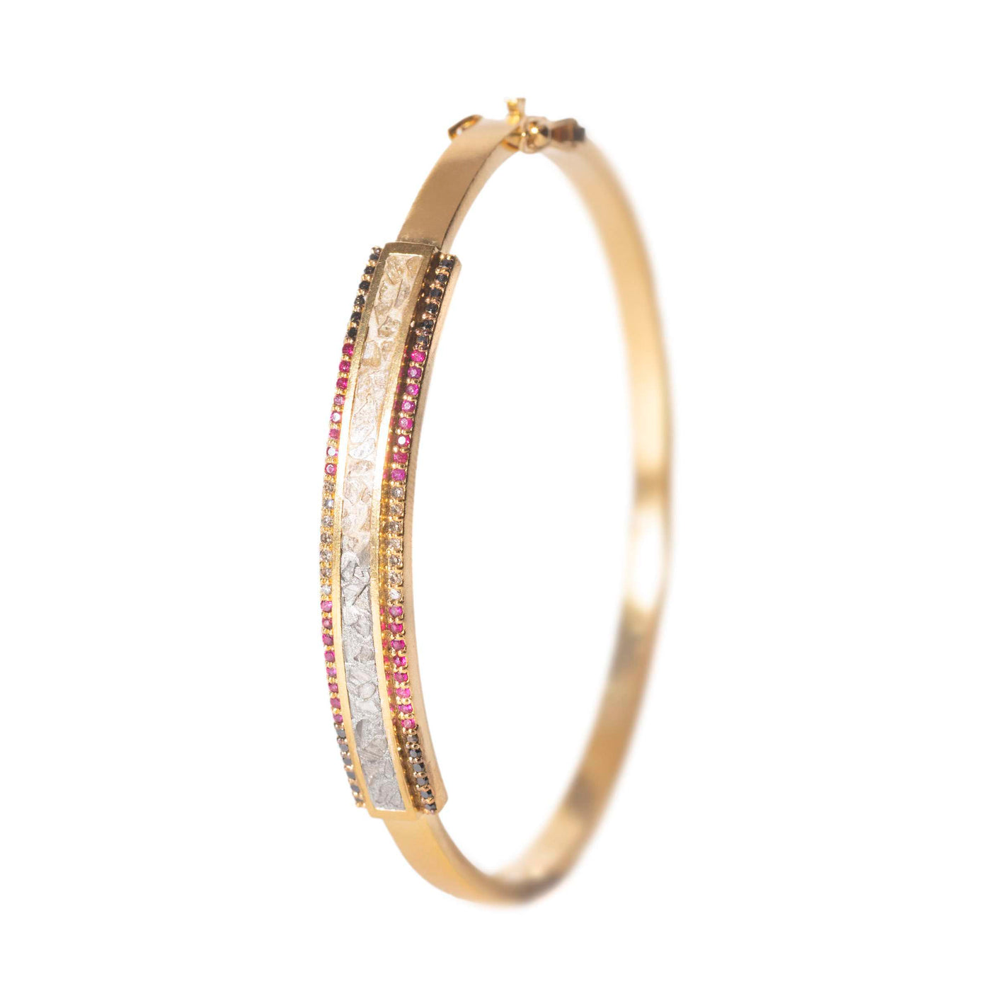 Hapur Pave Multi Gold Vermeil Bangle Bracelet