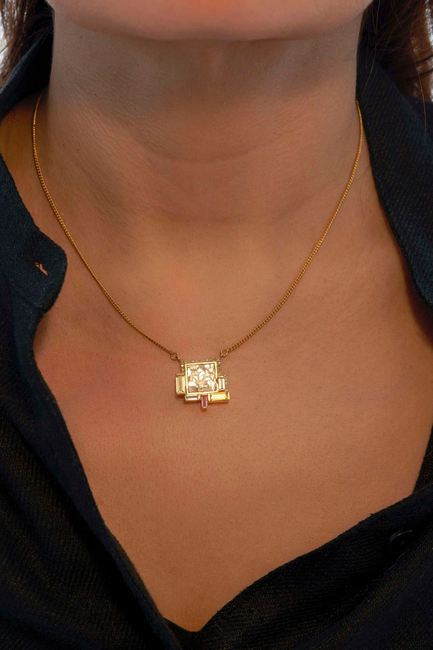 Indarra Gold Vermeil Pendant Necklace