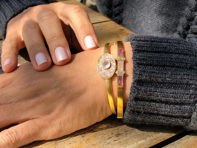 Kefali Gold Vermeil Bangle Bracelet