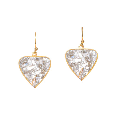 gold diamond wire hook earrings