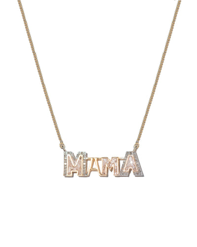Mama Gold Vermeil Pendant Necklace II
