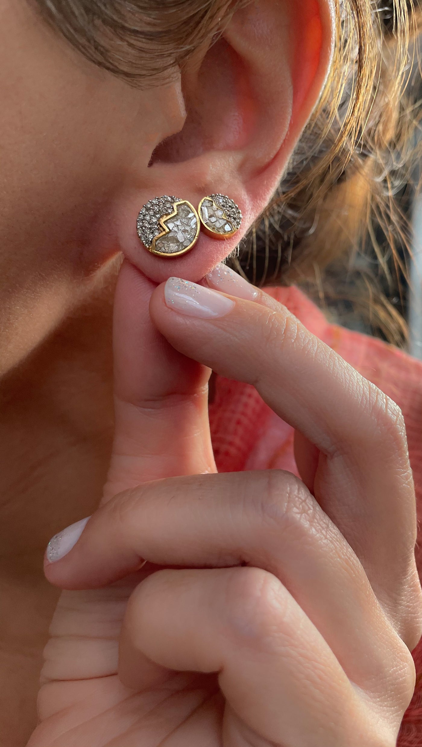 Raina Small Gold Vermeil Stud Earrings