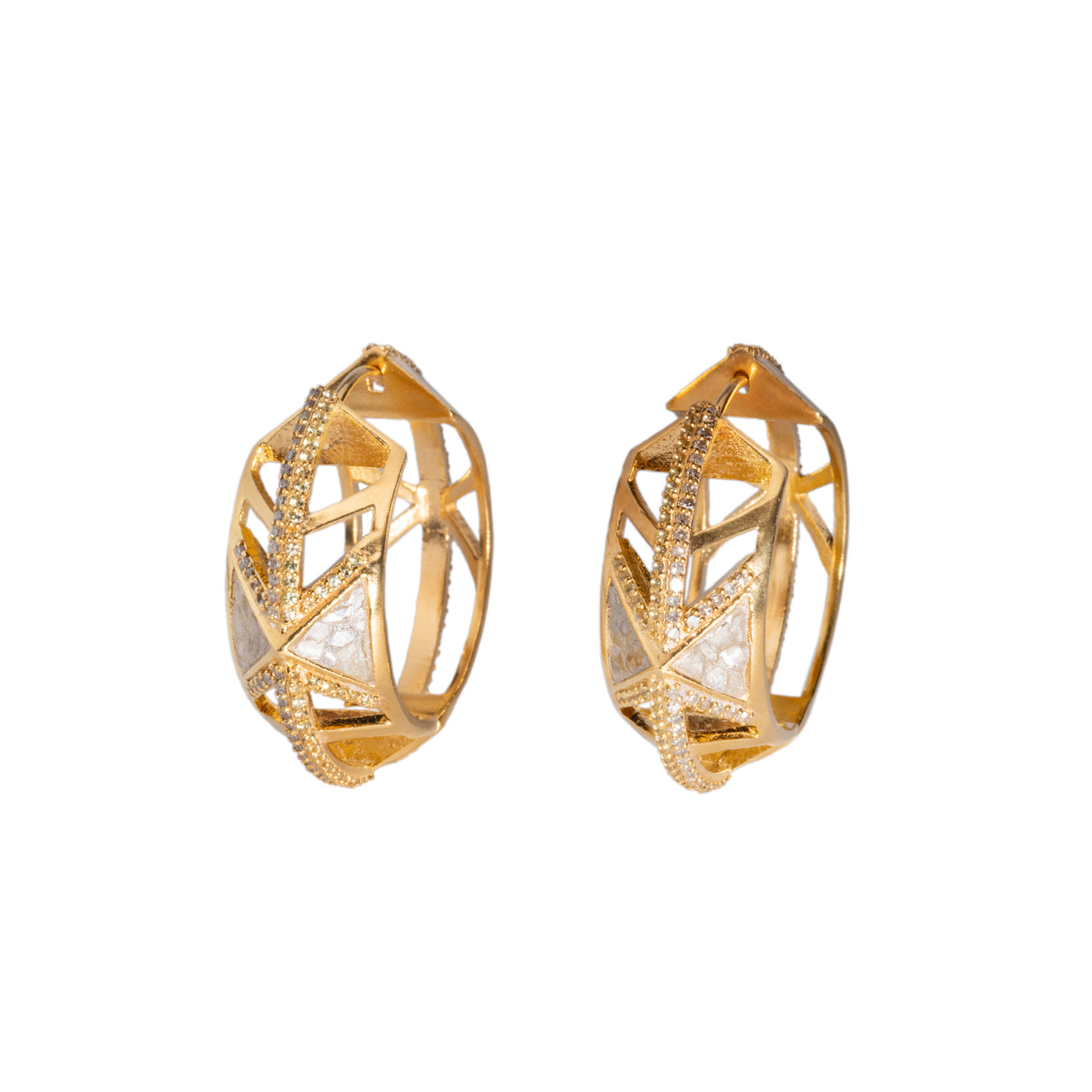Stesti Gold Vermeil Hoop Earrings