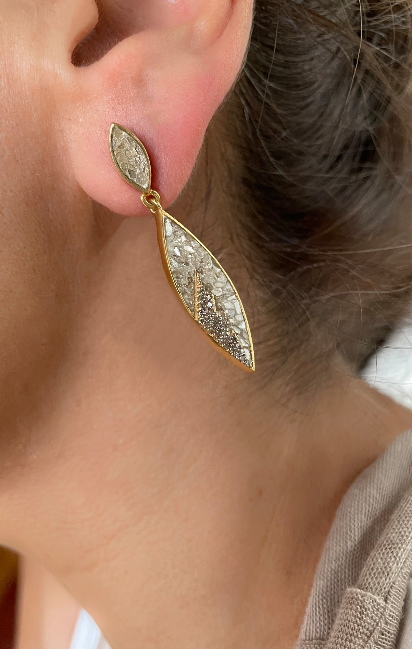Tatiana Earrings Gold Vermeil