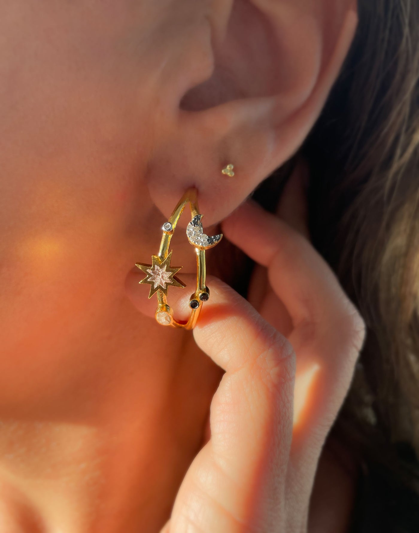 Badar Gold Vermeil Hoop Earrings