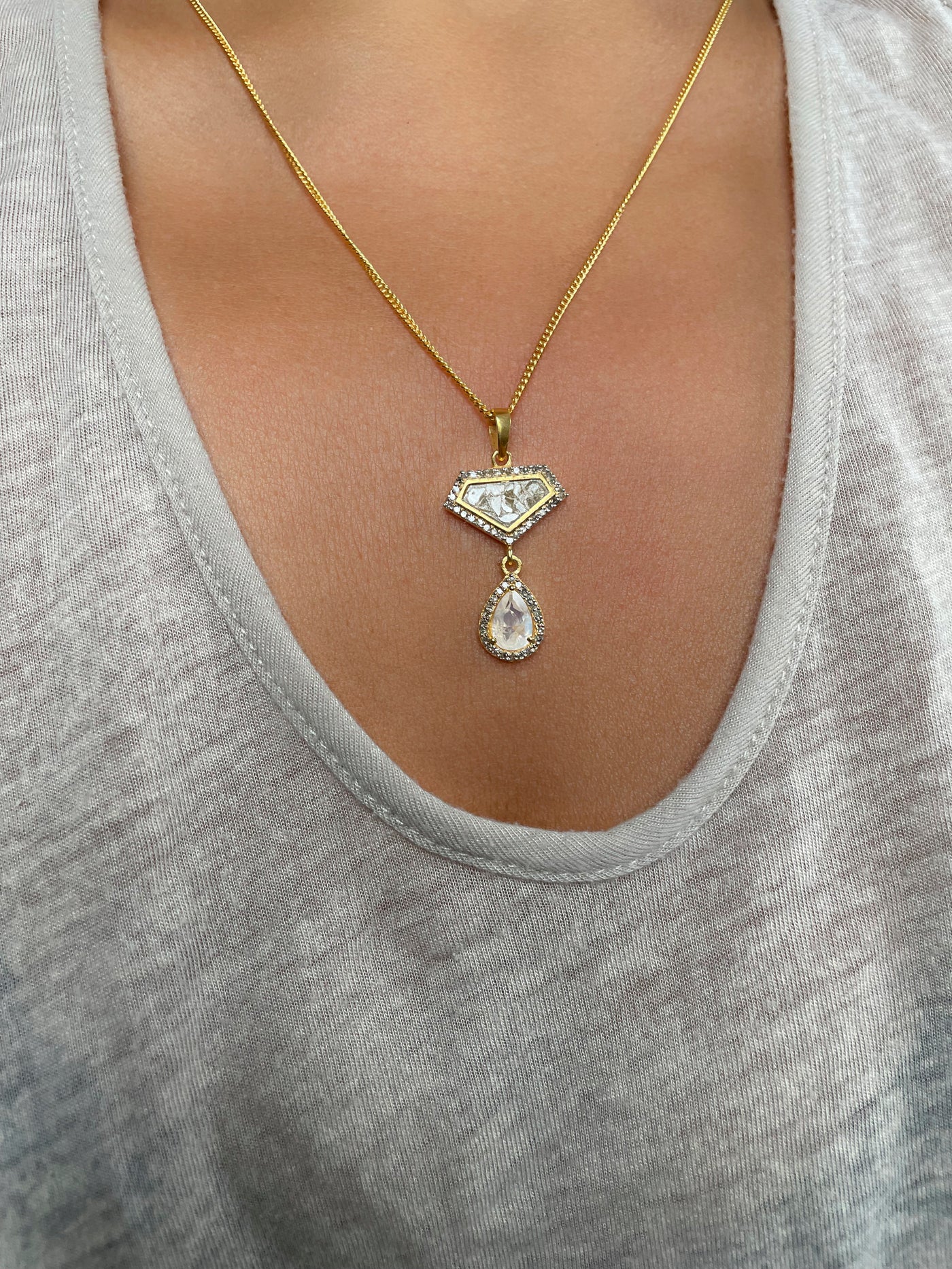 Pontise Gold Vermeil Pendant Necklace