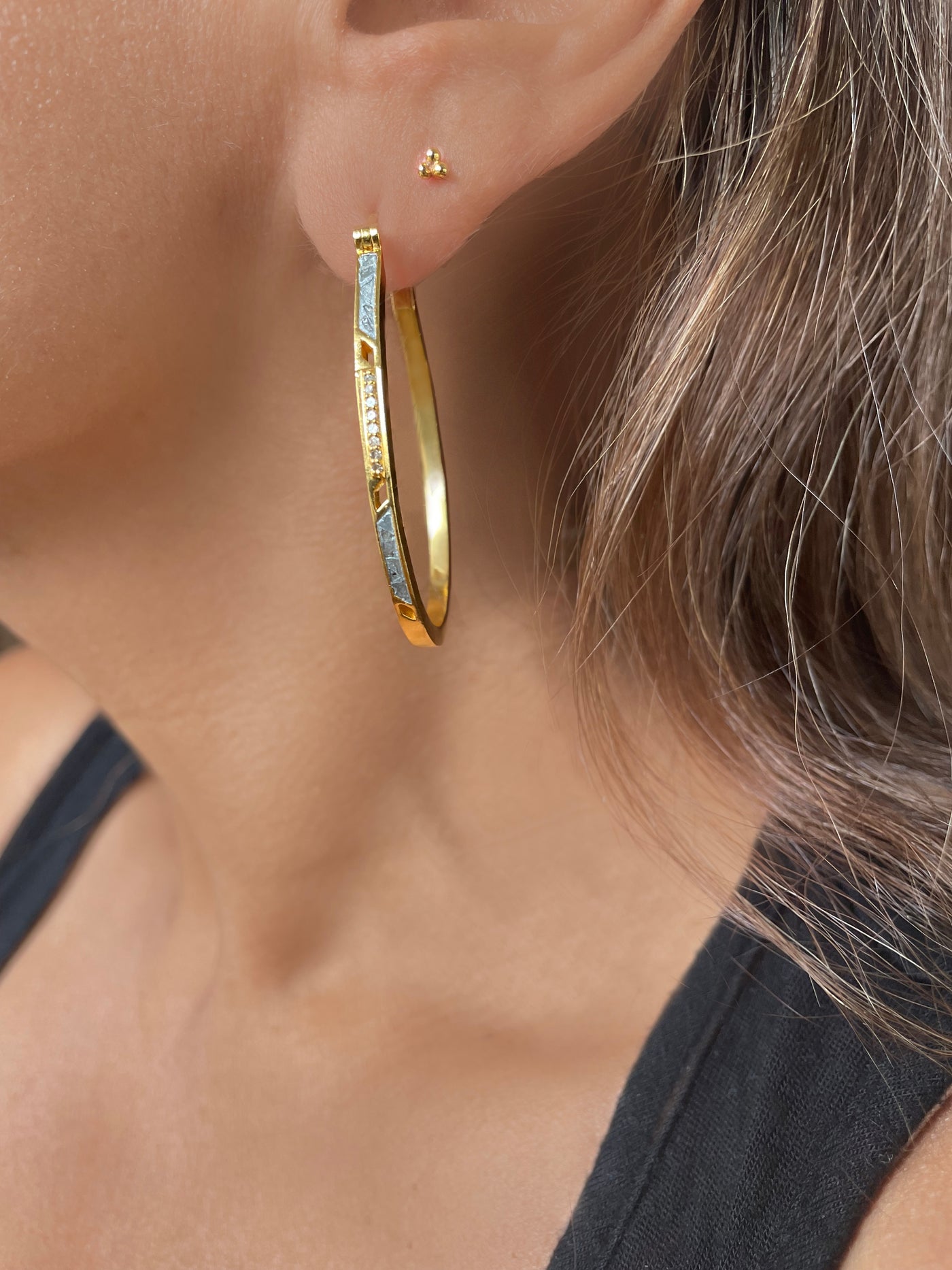 Asan Gold Vermeil Hoop Earrings