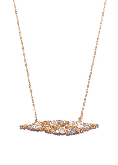 Black onyx Moonstone Labradorite Rose cut diamond Silver resin Pave champagne diamonds gold necklace