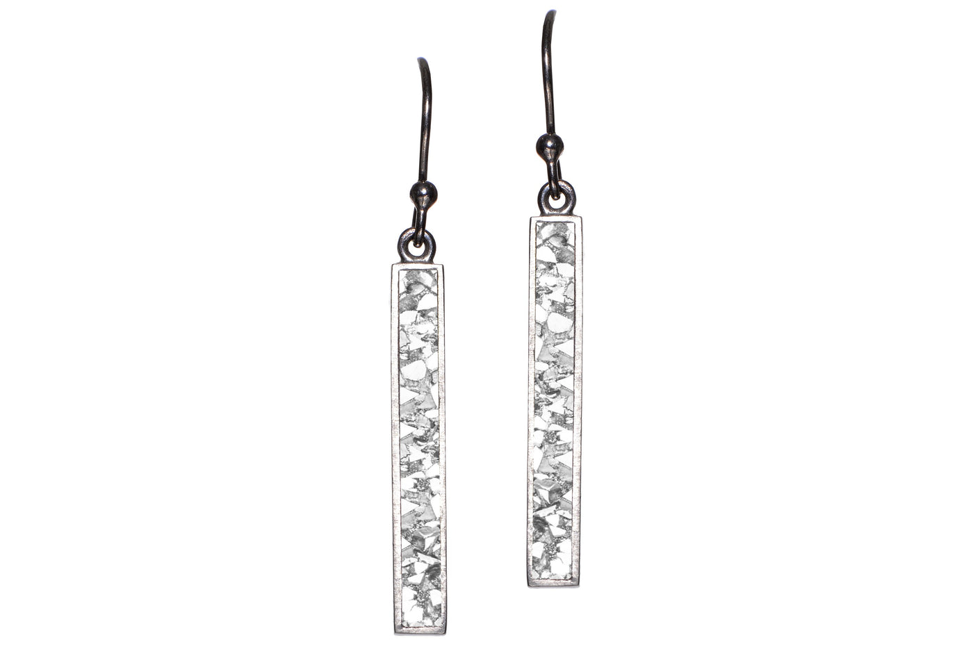 sterling silver diamond drop dangle earrings