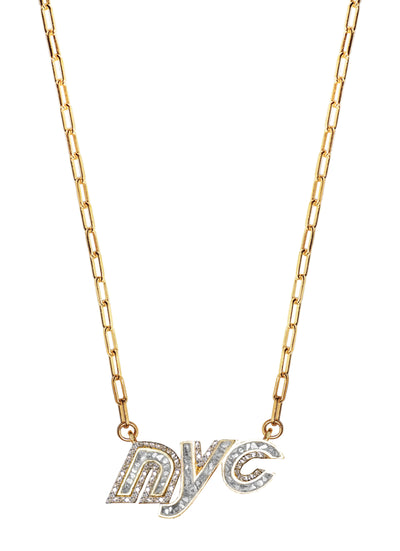 NYC II Gold Vermeil Pendant Necklace