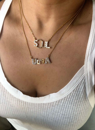 ultra word pendant necklace